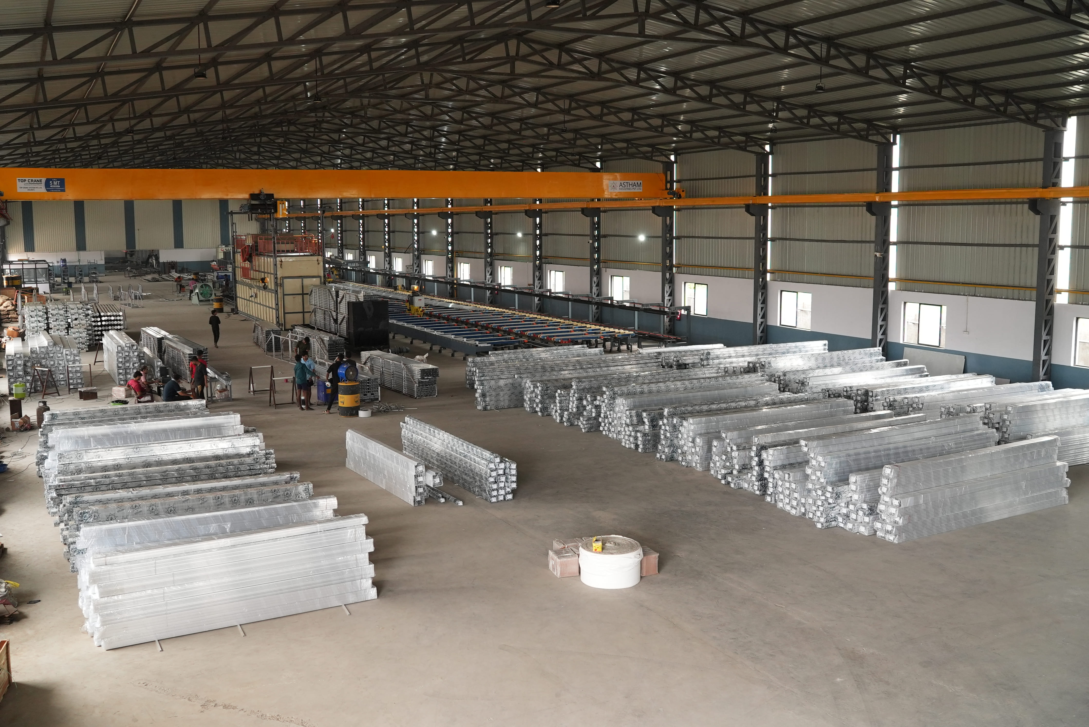 Finished Solar PV Rails & Architectural Aluminium Extrusions